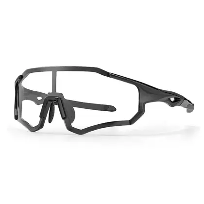 Rockbros 10181 okulary rowerowe / sportowe z fotochromem czarne