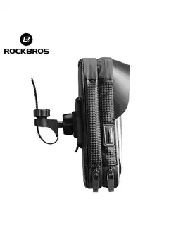 Rockbros wodoodporna torebka na telefon do 6,2&quot; na kierownicę, czarna B31-BK