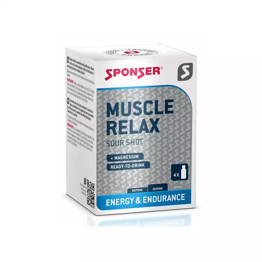 Suplement na skurcze mięśni SPONSER MUSCLE RELAX w butelkach (pudełko 4 szt x 30ml) (NEW)SPN-80-178