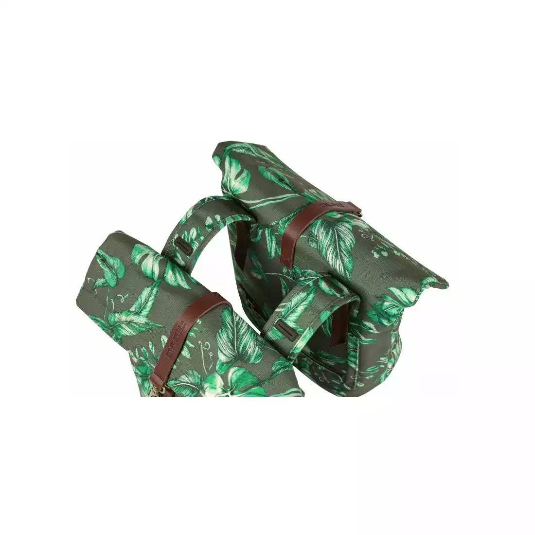 BASIL sakwy rowerowe tylne EVER-GREEN DOUBLE BAG 32L thyme green 18083