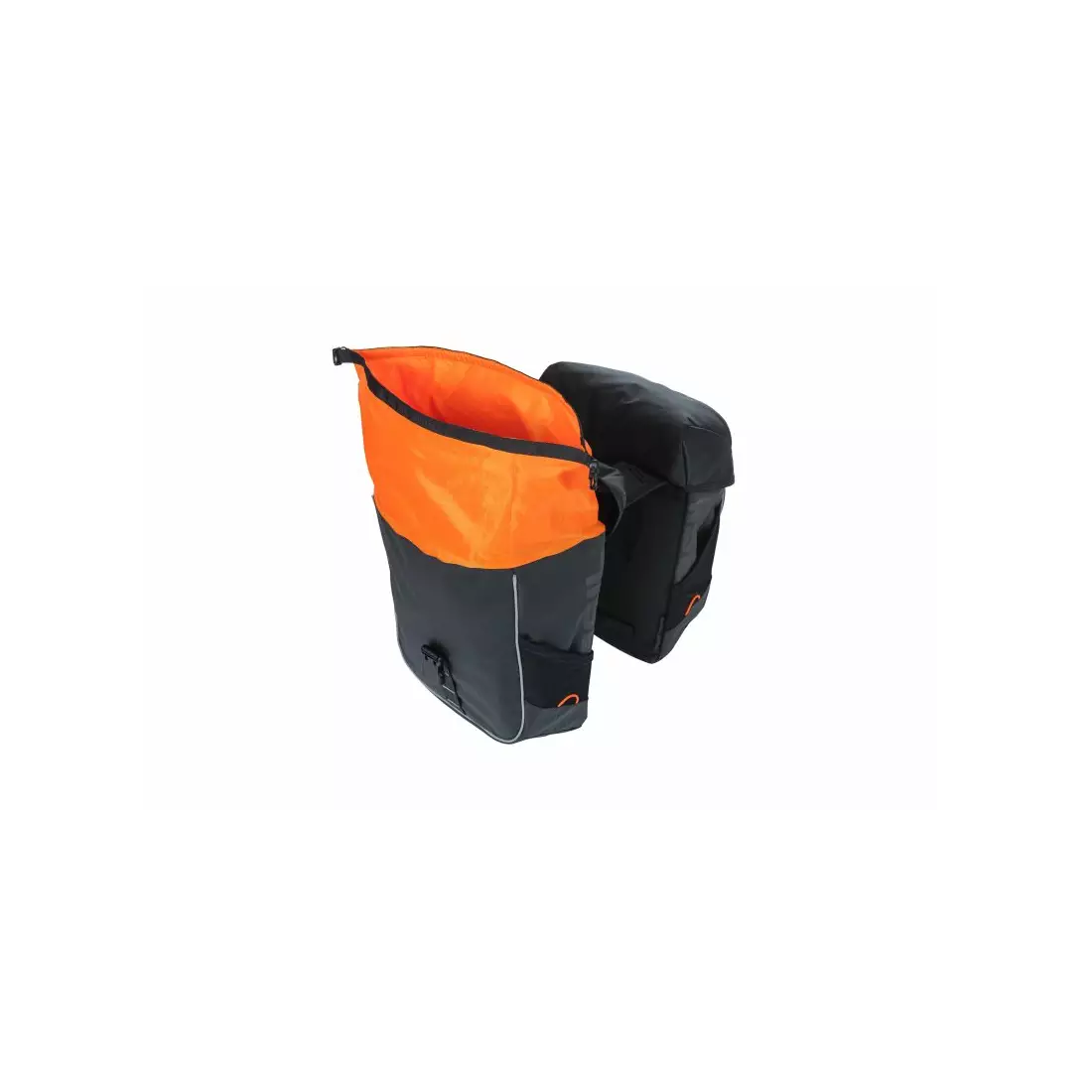 BASIL sakwy rowerowe tylne MILES TARPAULIN DOUBLE BAG 34L black orange 18086