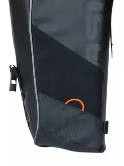 BASIL sakwy rowerowe tylne MILES TARPAULIN DOUBLE BAG 34L black orange 18086