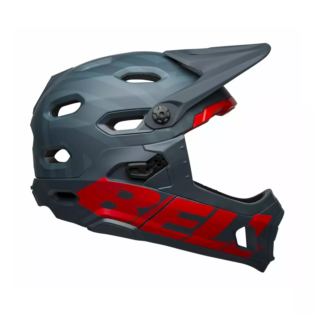 BELL SUPER DH MIPS SPHERICAL kask rowerowy full face, matte blue crimson