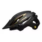 BELL kask rowerowy mtb SIXER INTEGRATED MIPS, fasthouse matte gloss black gold