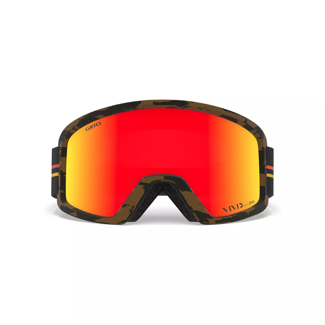 GIRO gogle zimowe narciarskie/snowboardowe BLOK GP BLACK ORANGE (VIVID EMBER 37% S2) GR-7105315