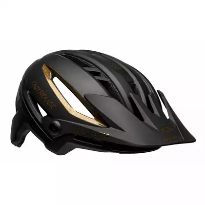 BELL kask rowerowy mtb SIXER INTEGRATED MIPS fasthouse matte gloss black gold BEL-7127651
