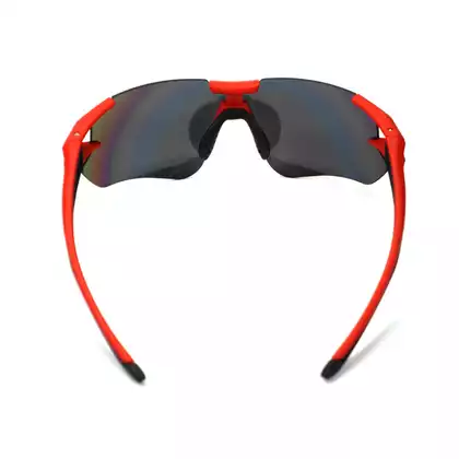Rockbros 10128 okulary sportowe z polaryzacją + wkładka korekcyjna black-red 