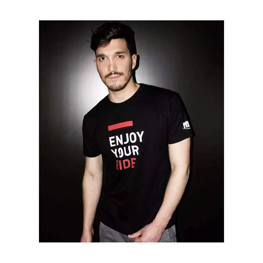 SELLE ITALIA koszulka męska z krótkim rękawem ENJOY YOUR RIDE black SIT-98541S0000010