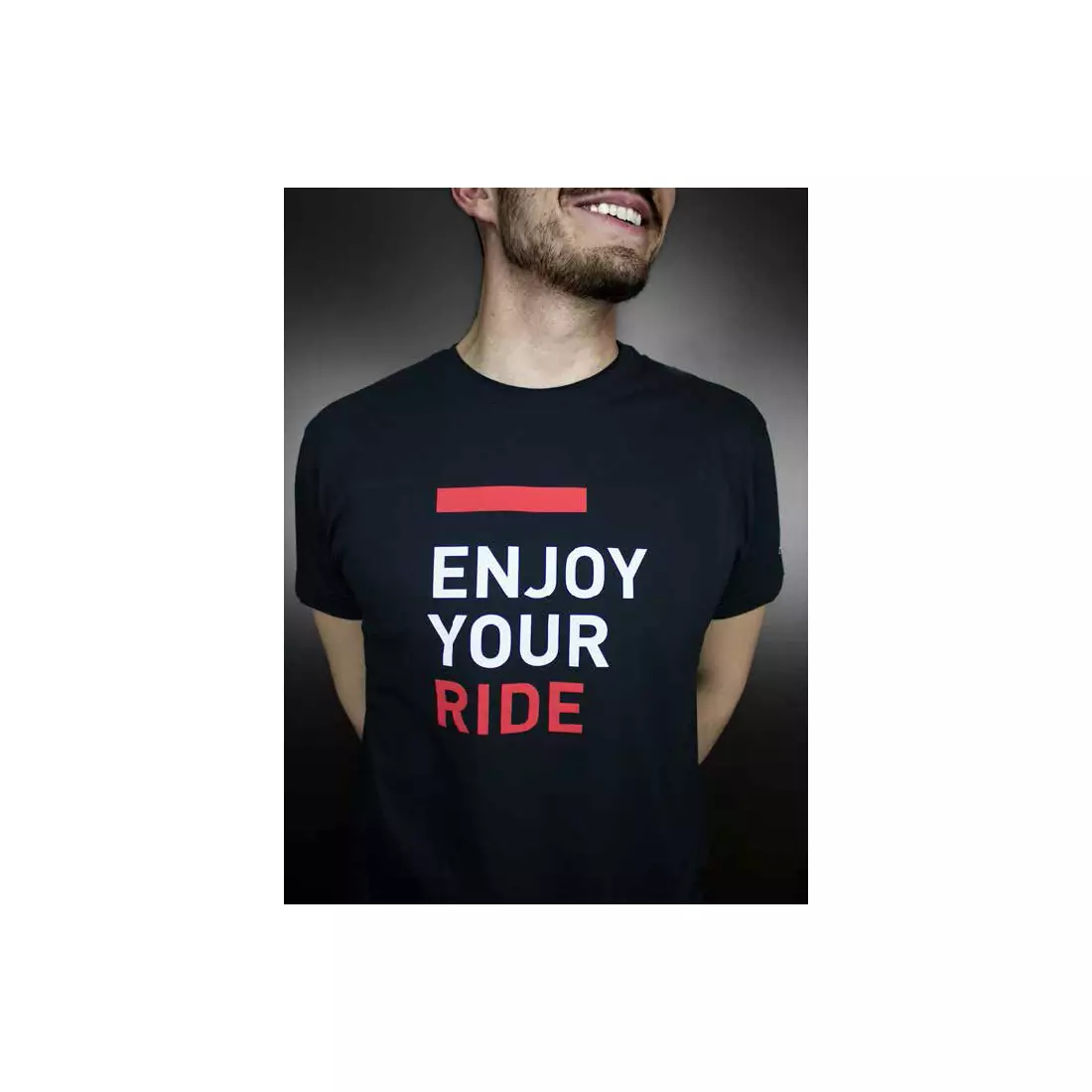 SELLE ITALIA koszulka męska z krótkim rękawem ENJOY YOUR RIDE black SIT-98541S0000010