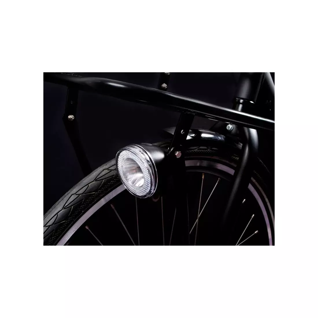 SPANNINGA lampka rowerowa przednia SWINGO XB 50 black SNG-H123008
