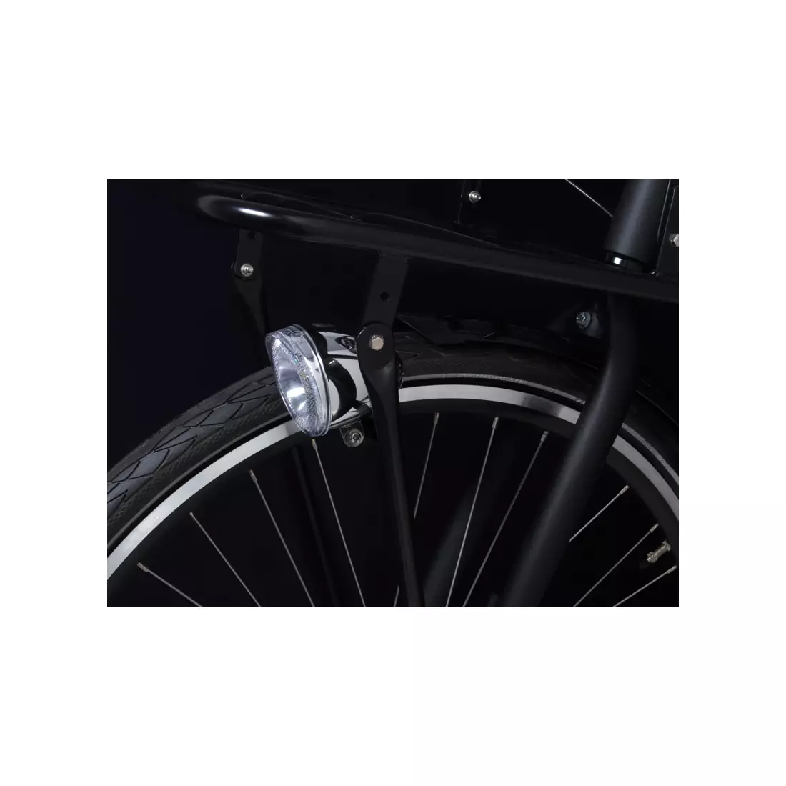 SPANNINGA lampka rowerowa przednia SWINGO XB 50 chrom SNG-H123108
