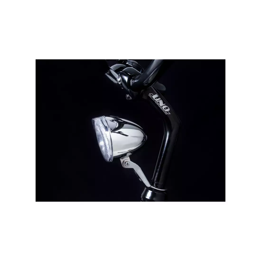 SPANNINGA lampka rowerowa przednia SWINGO XB 50 chrom SNG-H123108