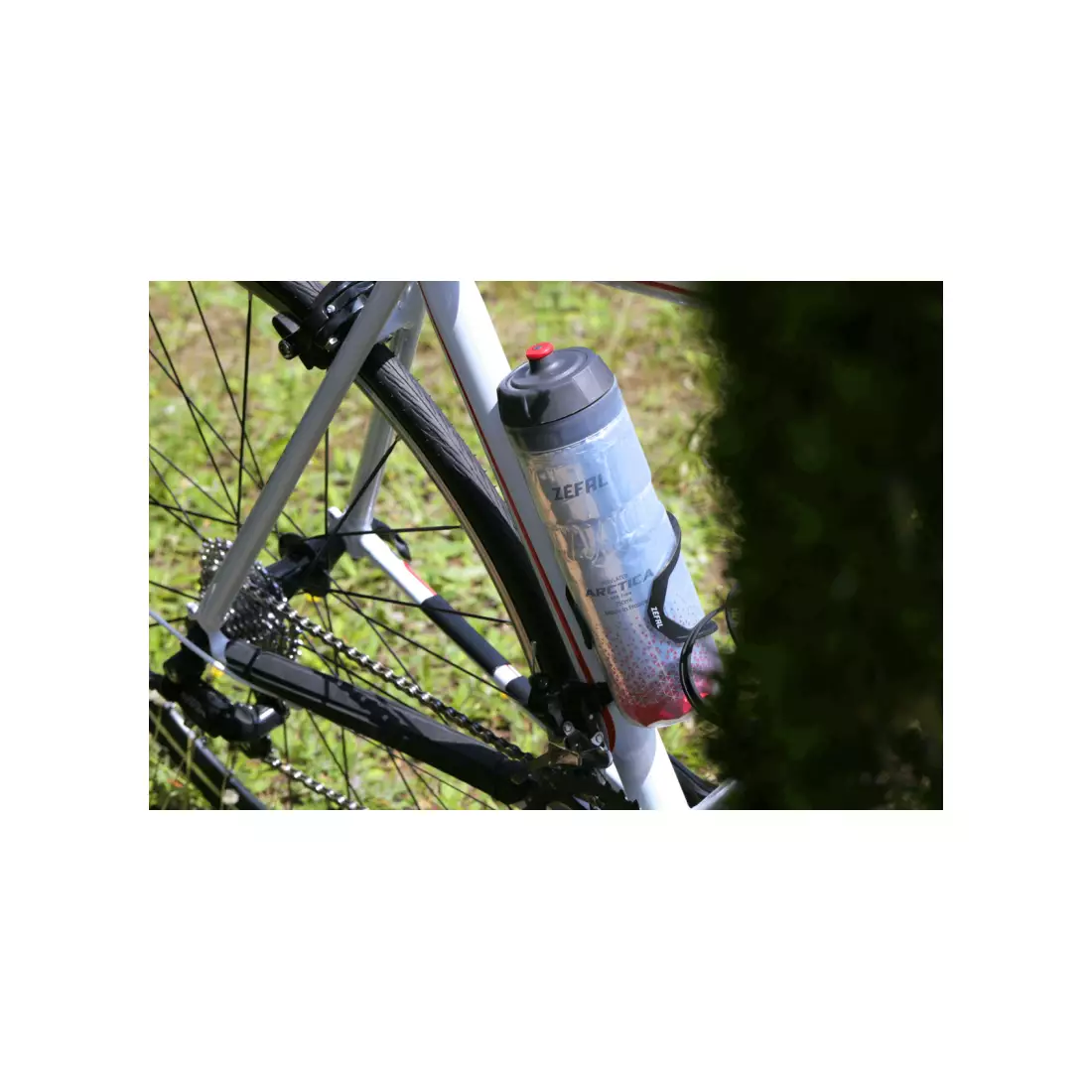 ZEFAL rowerowy bidon termiczny ARCTICA 75 silver/blue 0,75L ZF-1671