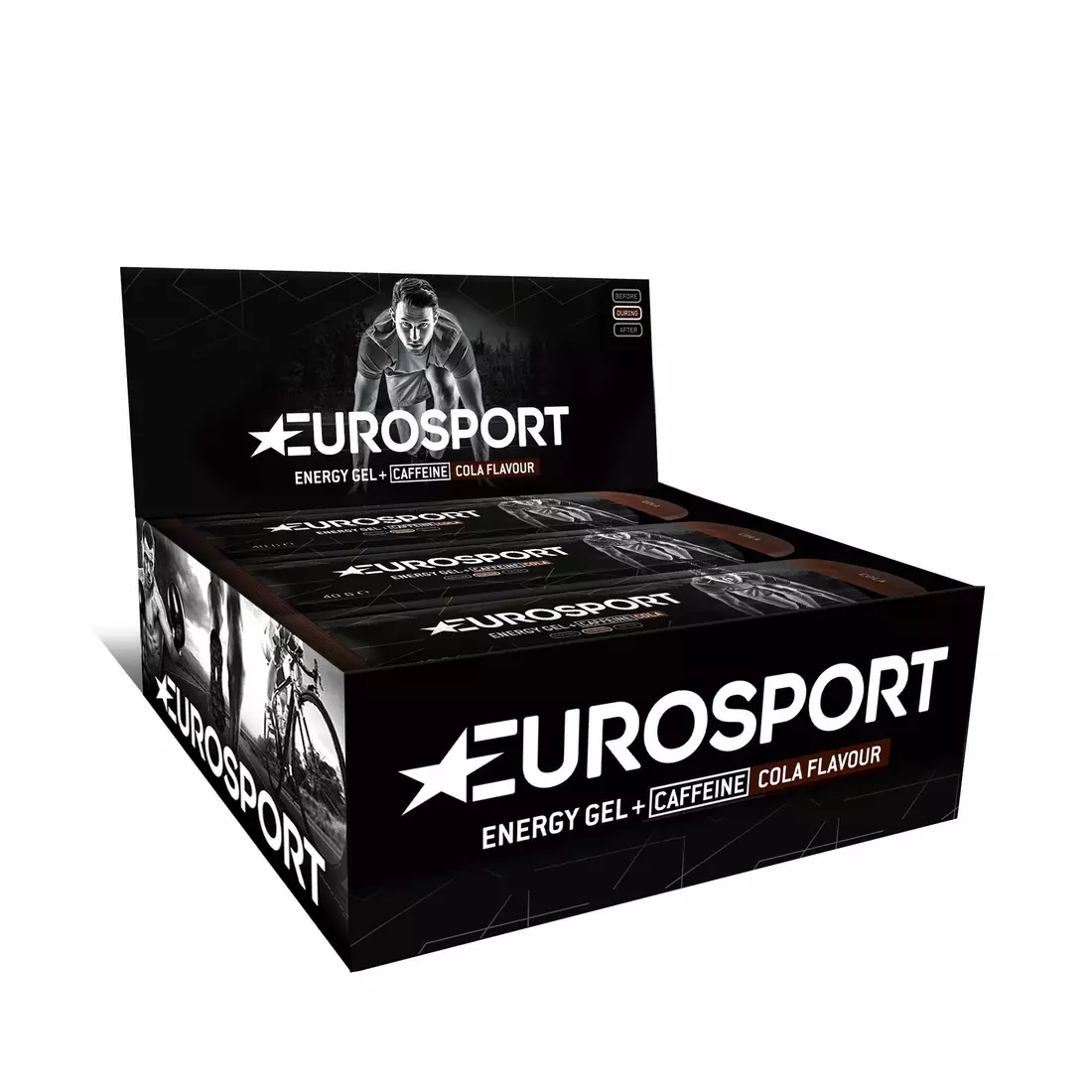 EUROSPORT żel energetyczny NUTRITION cola + kofeina 40g 20 sztuk E0032