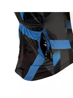 KAYMAQ DESIGN M36 męska koszulka rowerowa krótki rękaw, niebieska