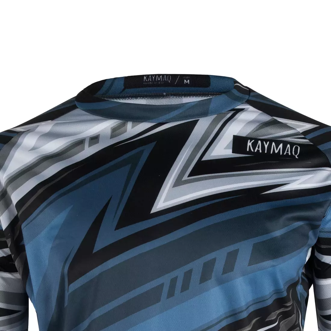 KAYMAQ DESIGN M50 męska luźna koszulka rowerowa MTB niebieska