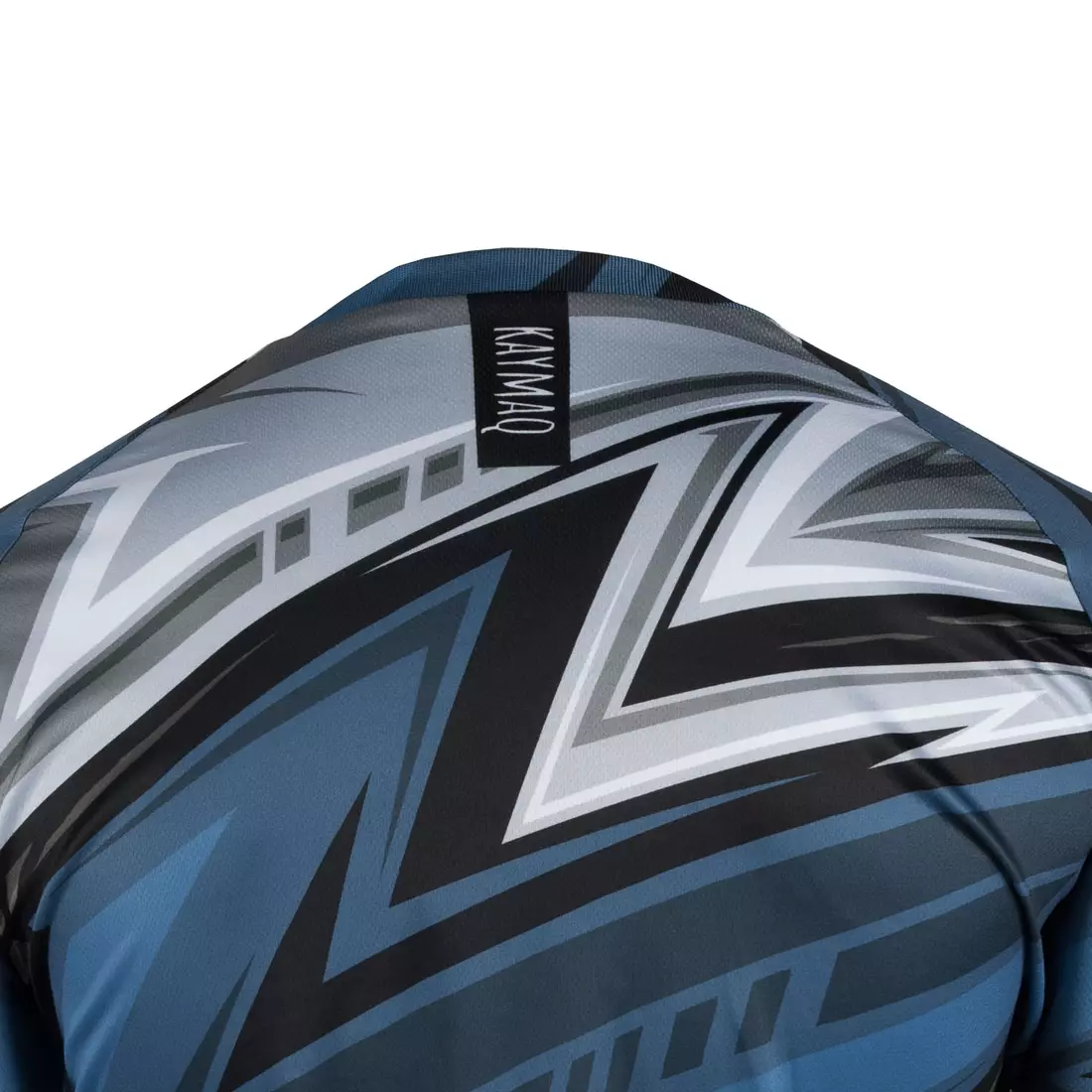 KAYMAQ DESIGN M50 męska luźna koszulka rowerowa MTB niebieska