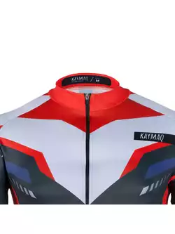KAYMAQ DESIGN M61 męska koszulka rowerowa krótki rękaw czerwona