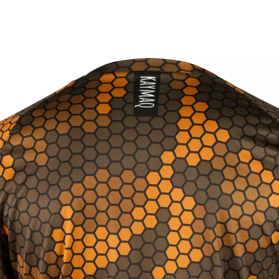 KAYMAQ DESIGN M62 męska luźna koszulka rowerowa MTB brązowa