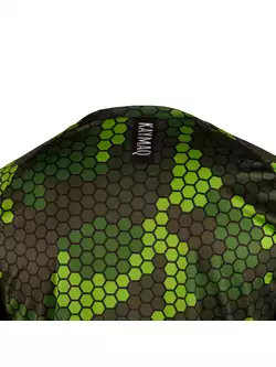 KAYMAQ DESIGN M62 męska luźna koszulka rowerowa MTB zielona