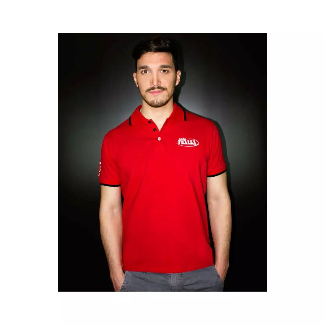 SELLE ITALIA męska koszulka polo red SIT-98541S0000001