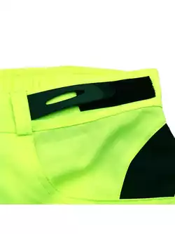 WOSAWE BL132-G męskie szorty rowerowe MTB bez wkładki, fluor żółty