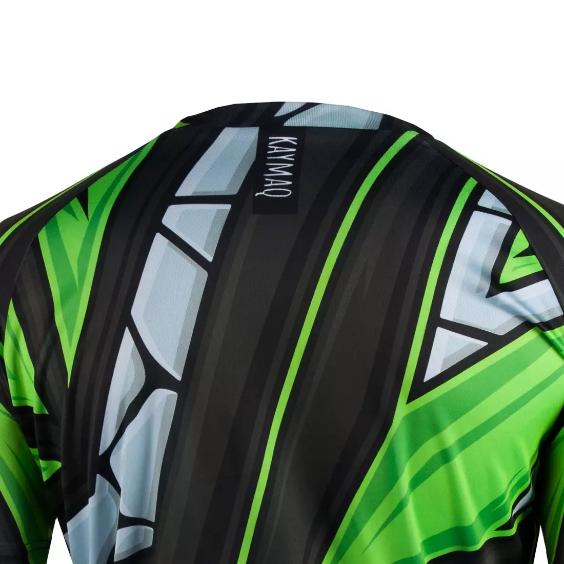 KAYMAQ DESIGN M42 męska luźna koszulka rowerowa MTB, fluor zielony