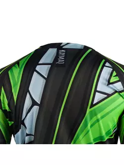 KAYMAQ DESIGN M42 męska luźna koszulka rowerowa MTB, fluor zielony