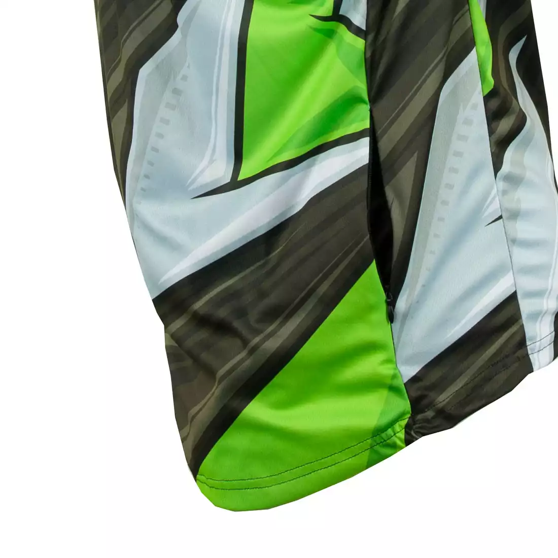 KAYMAQ DESIGN M43 męska luźna koszulka rowerowa MTB, fluor zielony