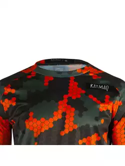 KAYMAQ DESIGN M62 męska luźna koszulka rowerowa MTB, pomarańczowy