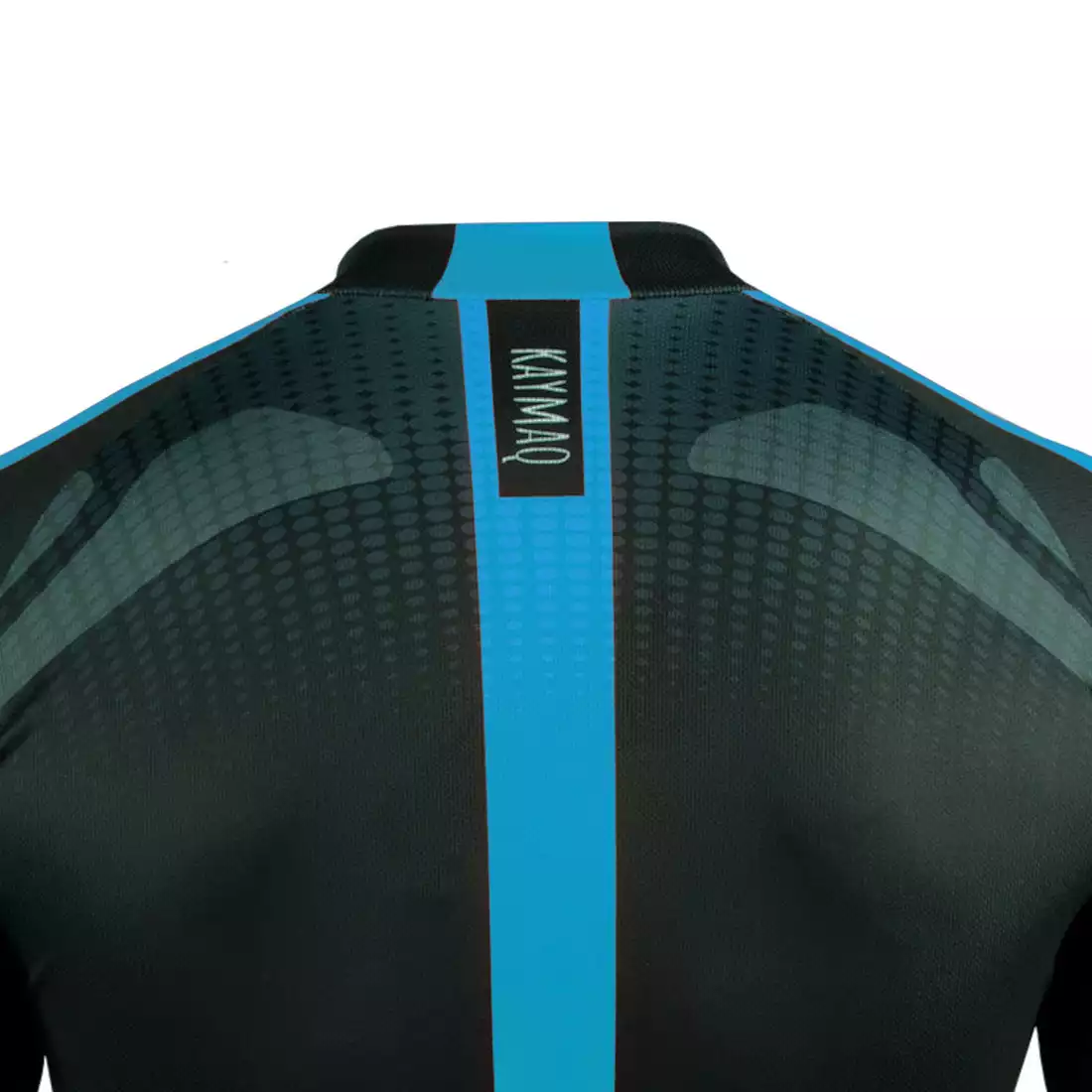 KAYMAQ DESIGN M63 męska koszulka rowerowa krótki rękaw, niebieska