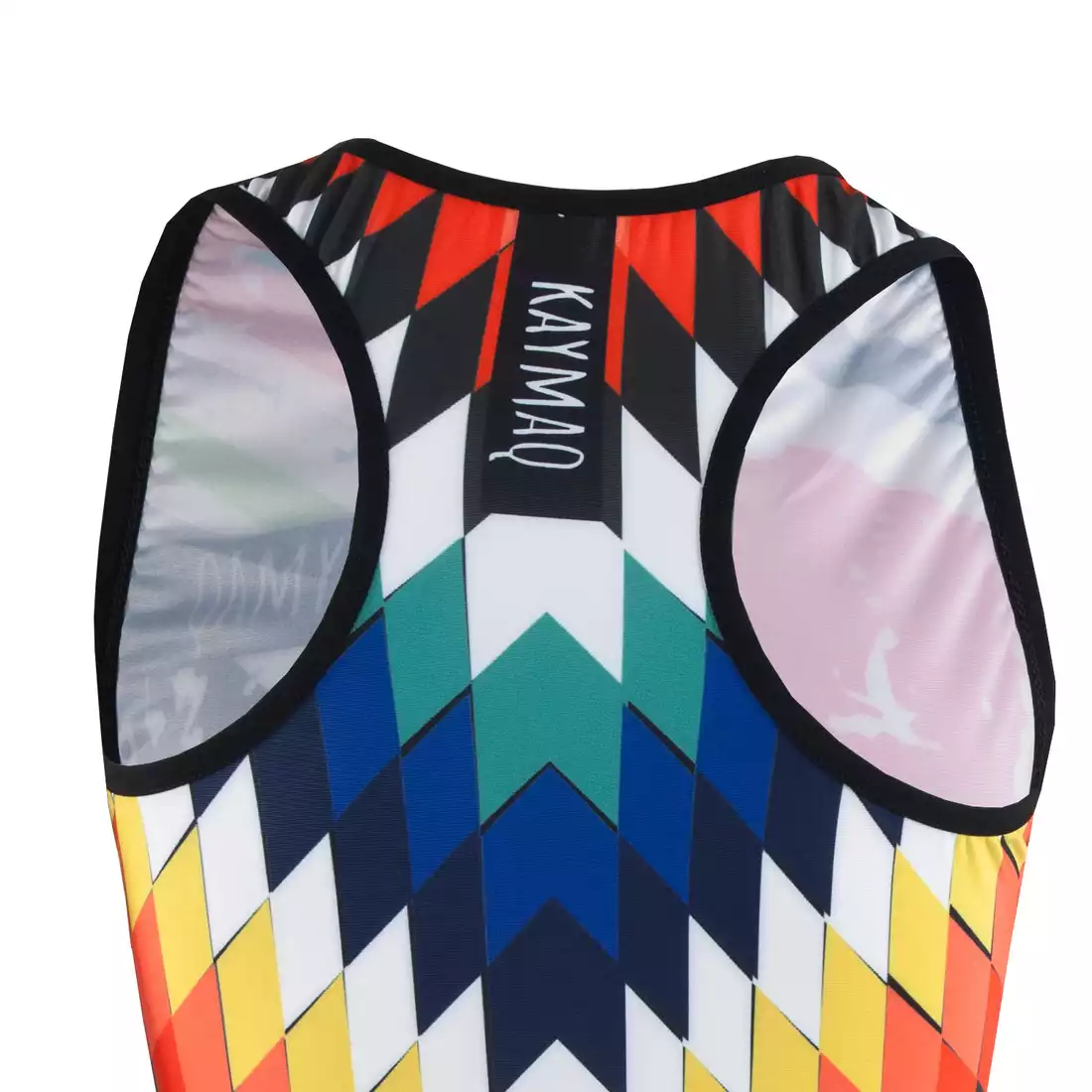 KAYMAQ DESIGN W1-M50 damska koszulka rowerowa bez rękawów