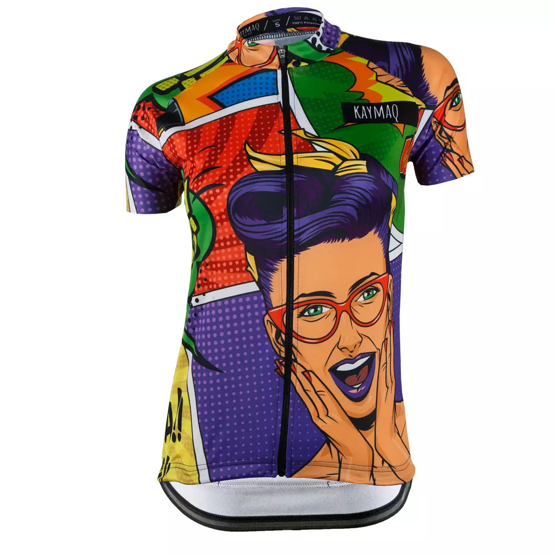 [Set] KAYMAQ DESIGN damska koszulka rowerowa krótki rękaw W26  + KAYMAQ DESIGN damska bluza rowerowa W26 