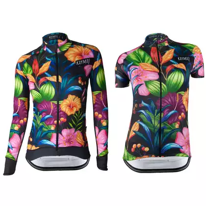 [Zestaw] KAYMAQ DESIGN W14 damska koszulka rowerowa krótki rękaw + KAYMAQ DESIGN W14 damska bluza rowerowa 