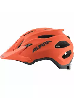 ALPINA kask rowerowy juniorski CARAPAX JR pumpkin-orange mat