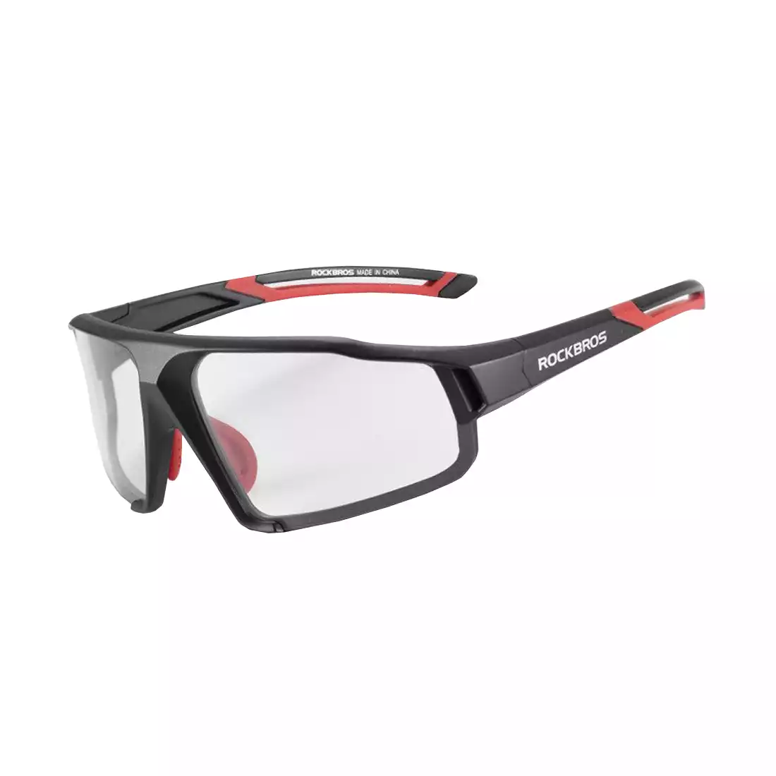 Rockbros SP216BK okulary rowerowe / sportowe z fotochromem czarny-czerwony
