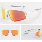 Rockbros SP216WR okulary rowerowe / sportowe z polaryzacją białe