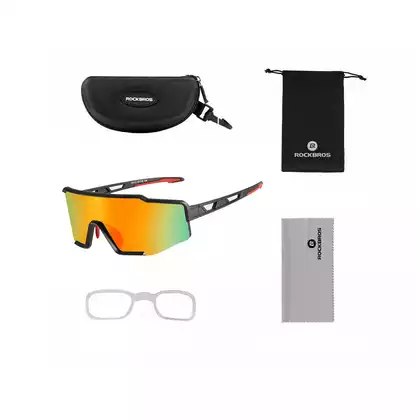 Rockbros SP225BK okulary rowerowe / sportowe z polaryzacją czarno-szare