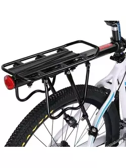 Rockbros bagażnik rowerowy na sztycę z odblaskiem, czarny HJ1007