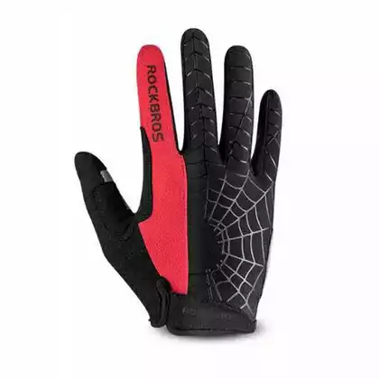 Rockbros rękawiczki rowerowe, czarny-czerwony S109-1BR
