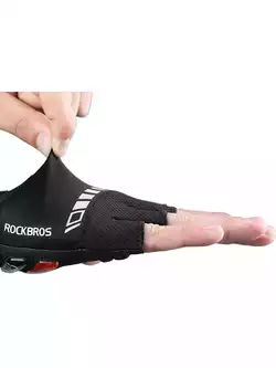 Rockbros rękawiczki rowerowe krótki palec, czarne S143-BK