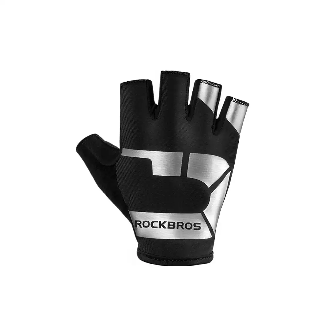 Rockbros rękawiczki rowerowe krótki palec, czarne S220