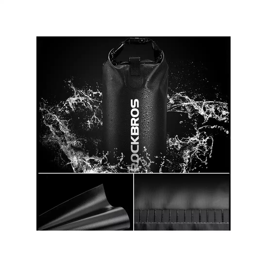 Rockbros wodoodporny plecak/worek 5L, czarny ST-003BK