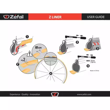 ZEFAL wkładka antyprzebiciowa Z-LINER 27 MM orange