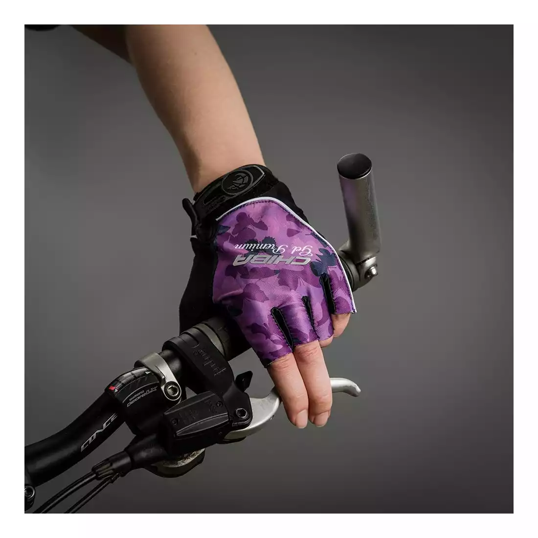 CHIBA LADY GEL PREMIUM damskie rękawiczki rowerowe, fioletowe 3090120