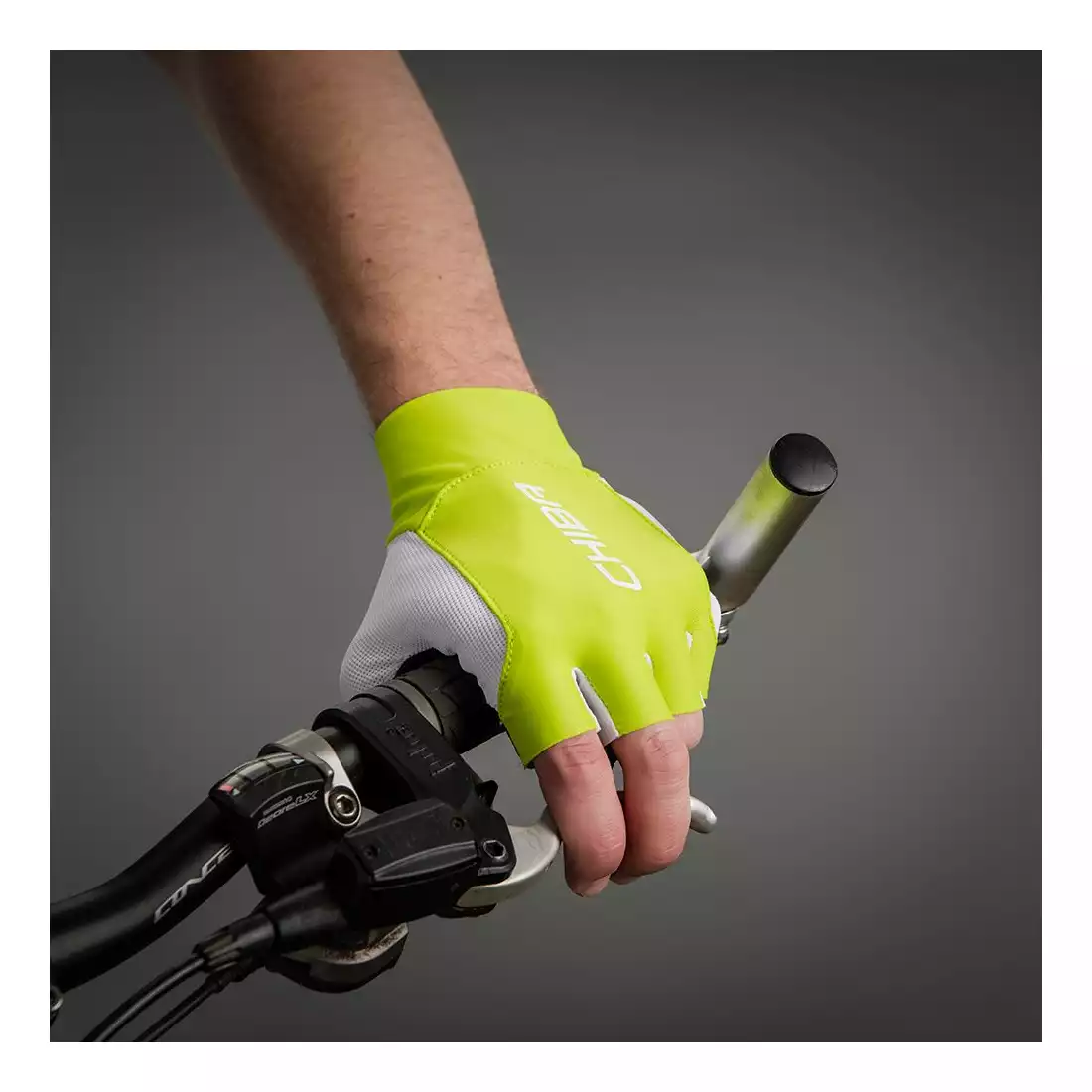 CHIBA MISTRAL rękawiczki rowerowe, zielone 3030420