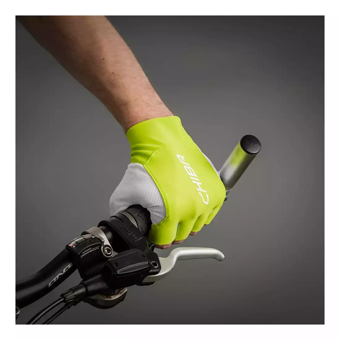 CHIBA MISTRAL rękawiczki rowerowe, zielone 3030420