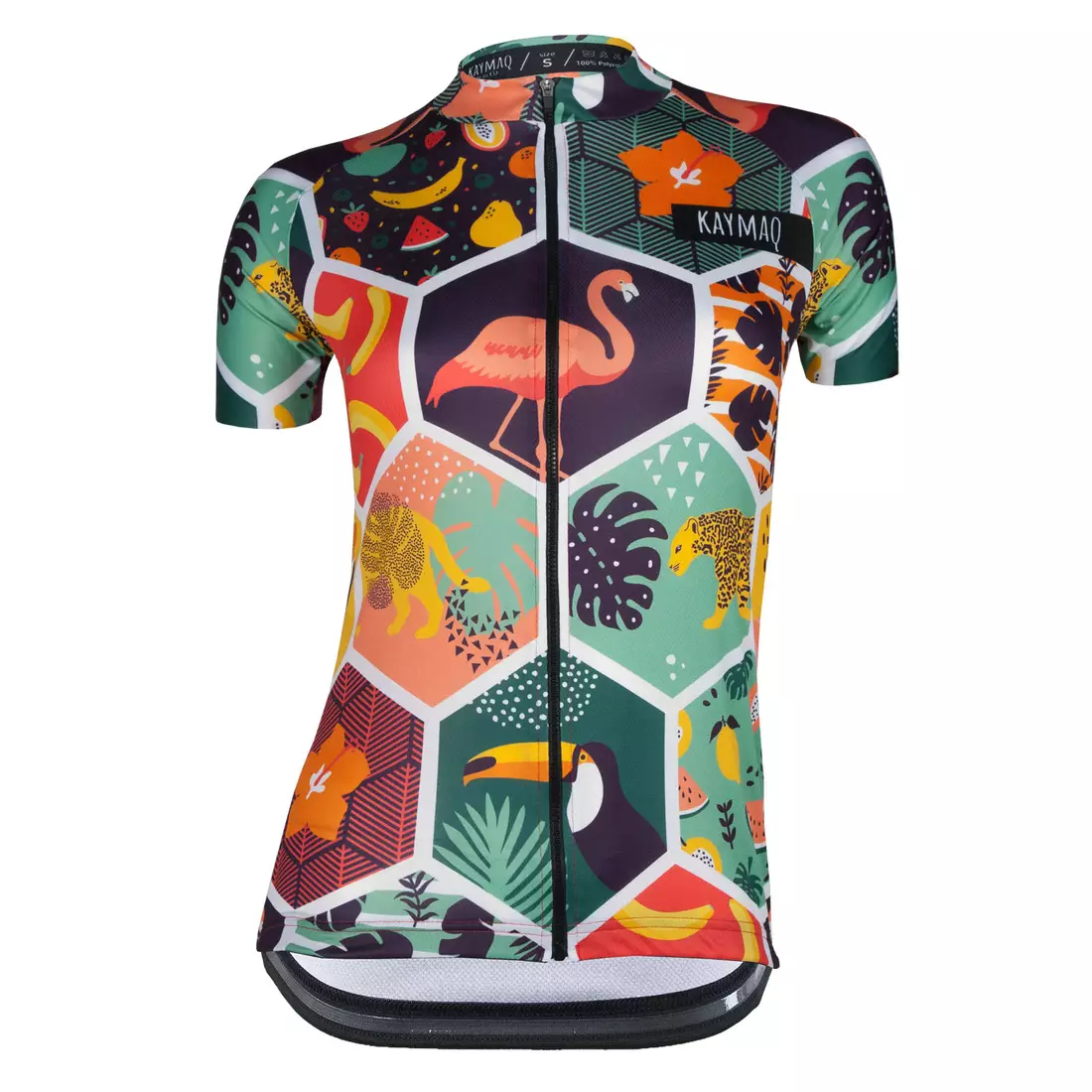 KAYMAQ DESIGN W21 damska koszulka rowerowa krótki rękaw