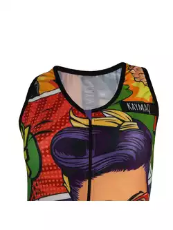 KAYMAQ DESIGN W26 damska koszulka rowerowa bez rękawów