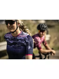 ROGELLI Koszulka rowerowa damska ANIMAL niebieska 